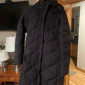 The North Face Black Puffer Jacket with Chevron Quilting